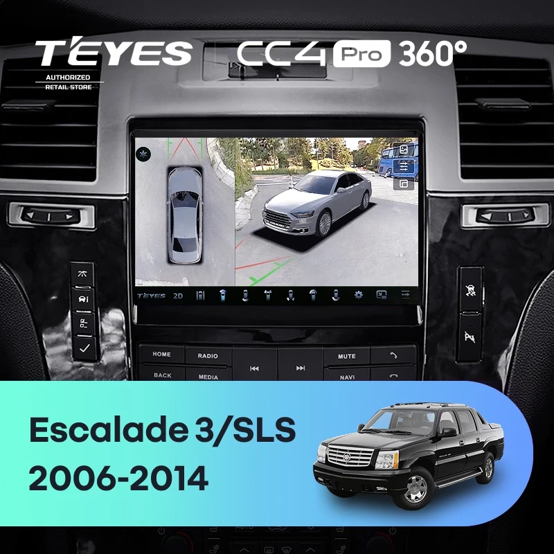 Штатная магнитола Teyes CC4 Pro 360 12/256 Cadillac SLS (2007-2012)