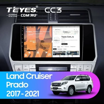 Штатная магнитола Teyes CC3 4/32 Toyota Land Cruiser Prado 150 (2017-2021)
