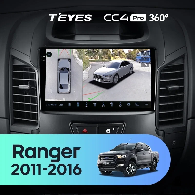 Штатная магнитола Teyes CC4 Pro 360 8/128 Ford Ranger (2011-2016) F2