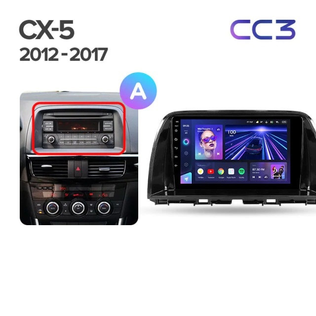 Штатная магнитола Teyes CC3 4/32 Mazda CX-5 (2012-2015) Тип-C