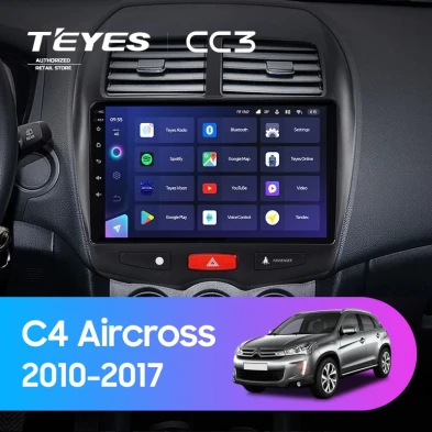 Штатная магнитола Teyes CC3 4/32 Citroen C4 Aircross (2010-2017) Тип-A