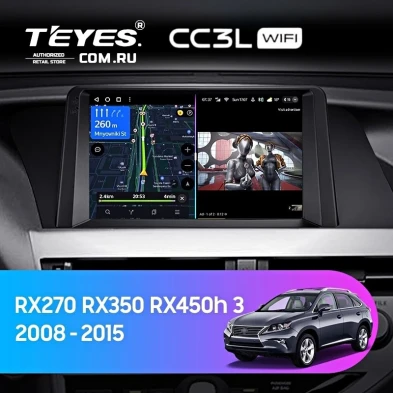 Штатная магнитола Teyes CC3L WiFi 2/32 Lexus RX270 RX350 RX450h AL10 3 (2008-2015) Тип-A