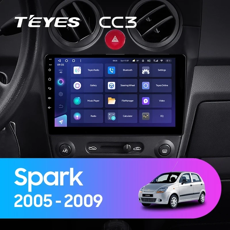 Штатная магнитола Teyes CC3 4/32 Chevrolet Spark M200 (2005-2009)