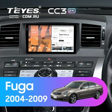 Штатная магнитола Teyes CC3 2K 360 6/128 Nissan Fuga (2004-2009) F1