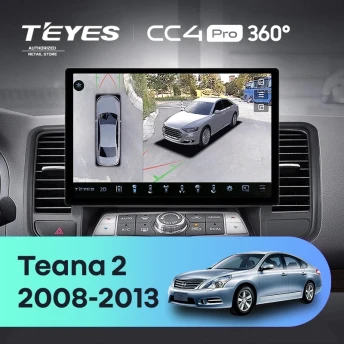 Штатная магнитола Teyes CC4 Pro 360 8/128 Nissan Teana J32 (2008-2013) Тип-B (11")