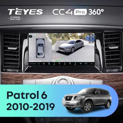 Штатная магнитола Teyes CC4 Pro 360 12/256 Nissan Patrol 6 Y62 (2010-2019)