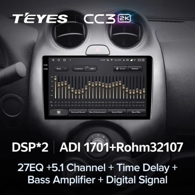 Штатная магнитола Teyes CC3 2K 6/128 Nissan March K13 (2010-2013)
