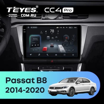 Штатная магнитола Teyes CC4 Pro 12/256 Volkswagen Passat B8 (2014-2020)