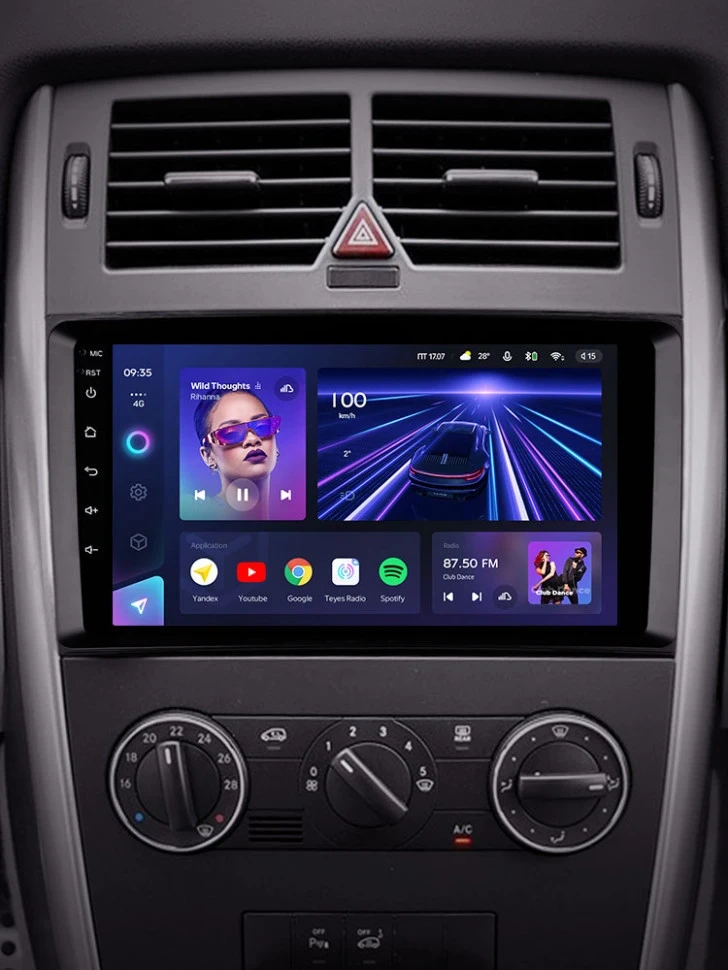 Штатная магнитола Teyes CC3 4/64 Mercedes-Benz B-Class T245 (2005-2011)