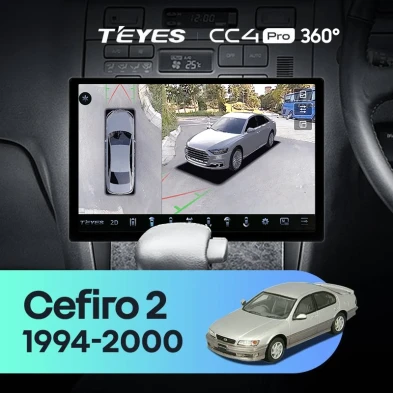 Штатная магнитола Teyes CC4 Pro 360 8/128 Nissan Cefiro 2 A32 (1994-2000) F1 (13")