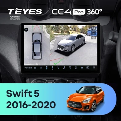 Штатная магнитола Teyes CC4 Pro 360 8/128 Suzuki Swift 5 (2016-2020) (11")