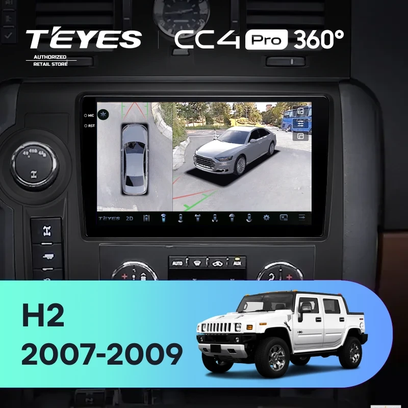 Штатная магнитола Teyes CC4 Pro 360 8/128 Hummer H2 E85 (2007-2009) F2