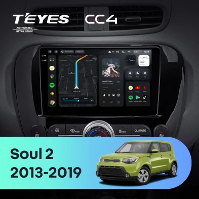 Штатная магнитола Teyes CC4 8/128 Kia Soul 2 PS (2013-2019) Тип-B