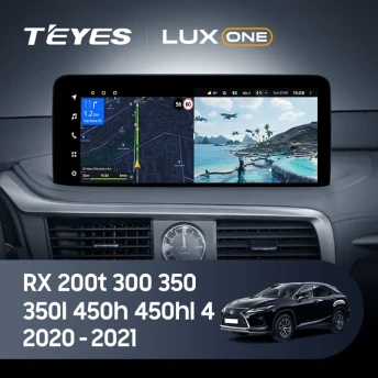 Штатная магнитола Teyes LUX ONE 360 6/128 Lexus RX200t RX300 RX350 RX350l RX450h RX450hl AL20 IV (2020-2021)
