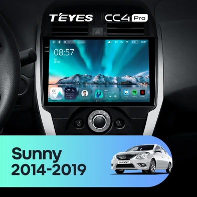 Штатная магнитола Teyes CC4 Pro 8/128 Nissan Sunny (2014-2019) F1