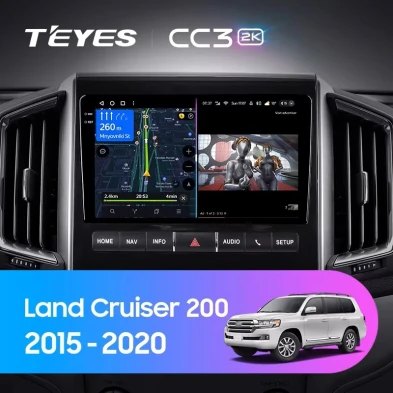 Штатная магнитола Teyes CC3 2K 4/64 Toyota Land Cruiser 200 (2015-2020) F1