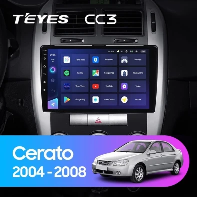 Штатная магнитола Teyes CC3L 4/64 Kia Cerato 1 LD (2004-2008) F1