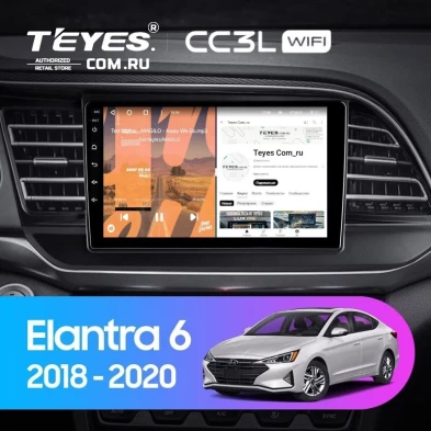 Штатная магнитола Teyes CC3L WiFi 2/32 Hyundai Elantra 6 (2018-2020) Тип-A