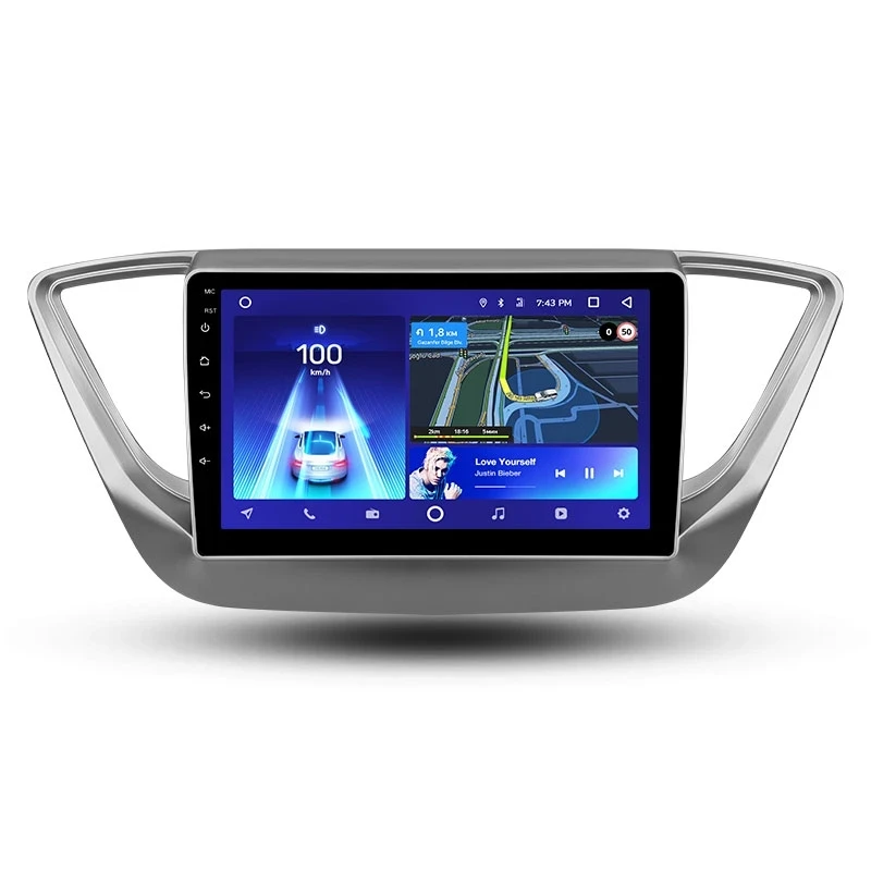 Переходная рамка Hyundai Solaris 2 (2017-2020) F1 Тип-A (9")