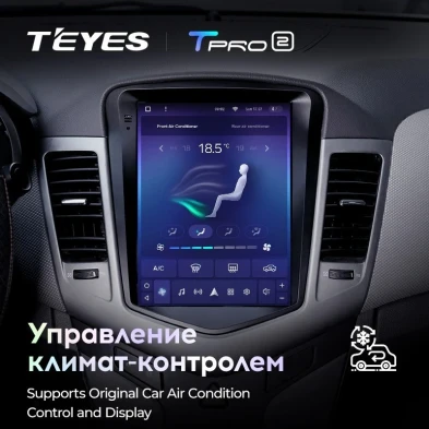 Штатная магнитола Tesla style Teyes TPRO 2 3/32 Chevrolet Cruze J300 (2008-2012)