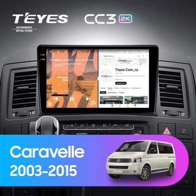 Штатная магнитола Teyes CC3 2K 4/32 Volkswagen Caravelle (2003-2015)