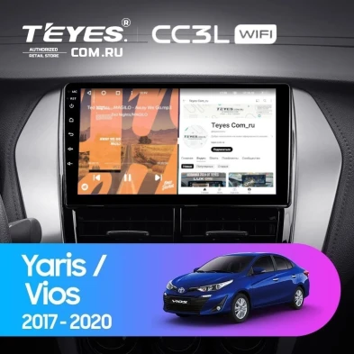 Штатная магнитола Teyes CC3L WiFi 2/32 Toyota Yaris (2017-2020) F2
