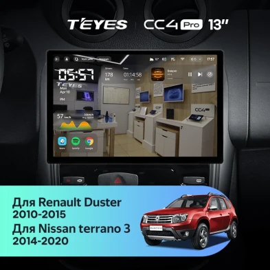 Штатная магнитола Teyes CC4 Pro 8/128 Nissan Terrano (2014-2020) (13")