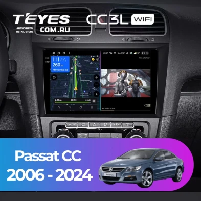 Штатная магнитола Teyes CC3L WiFi 2/32 Volkswagen Passat CC (2006-2024)