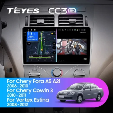 Штатная магнитола Teyes CC3 2K 4/64 Vortex Estina (2008-2012)