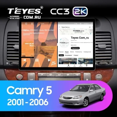 Штатная магнитола Teyes CC3 2K 4/64 Toyota Camry 5 XV 30 (2001-2006) Тип-A (13")