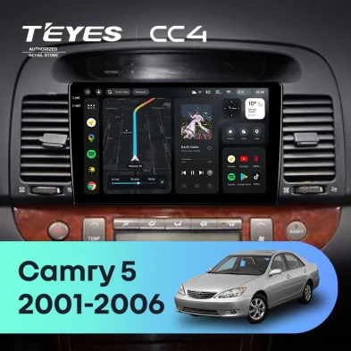 Штатная магнитола Teyes CC4 8/128 Toyota Camry 5 XV 30 (2001-2006) Тип-A