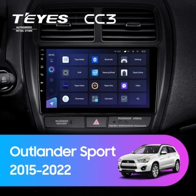 Штатная магнитола Teyes CC3 4/32 Mitsubishi Outlander Sport (2015-2026) Тип-A