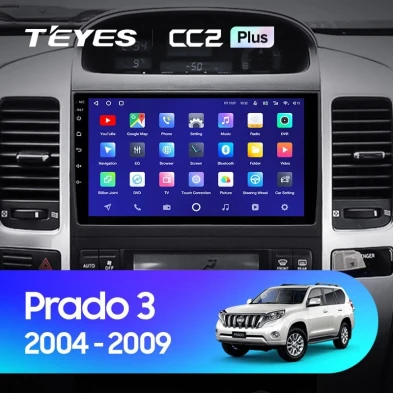 Штатная магнитола Teyes CC2 Plus 4/32 Toyota Land Cruiser Prado J120 (2002-2009) F1 Тип-A