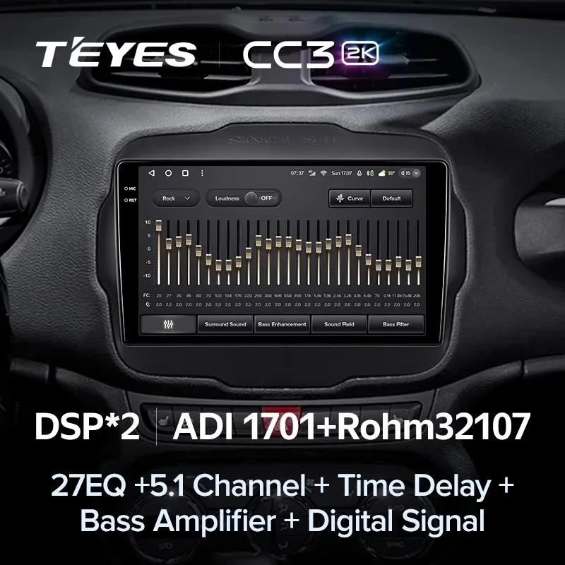 Штатная магнитола Teyes CC3 2K 6/128 Jeep Renegade (2014-2018)