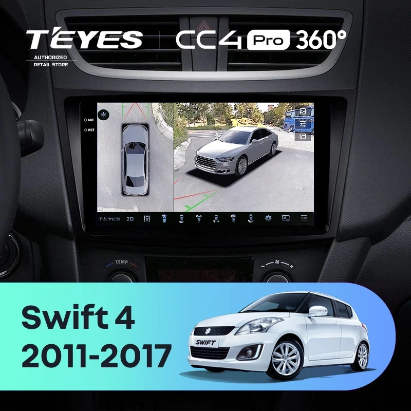 Штатная магнитола Teyes CC4 Pro 360 12/256 Suzuki Swift 4 (2011-2017)