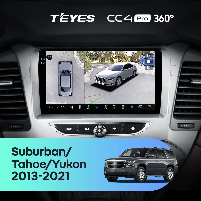 Штатная магнитола Teyes CC4 Pro 360 12/256 GMC Yukon (2014-2020)