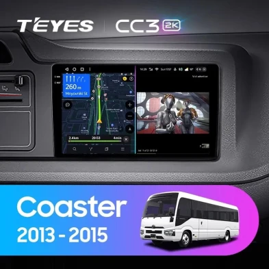 Штатная магнитола Teyes CC3 2K 360 6/128 Toyota Coaster (2013-2015)
