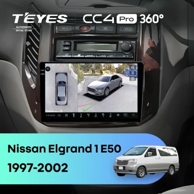 Штатная магнитола Teyes CC4 Pro 360 12/256 Nissan Elgrand 1 E50 (1997-2002)