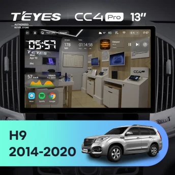 Штатная магнитола Teyes CC4 Pro 8/128 Haval H9 (2014-2020) (13")