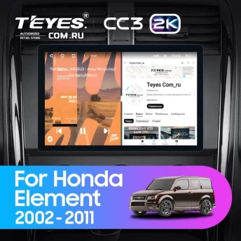 Штатная магнитола Teyes CC3 2K 4/32 Honda Element YH (2002-2011) (11")