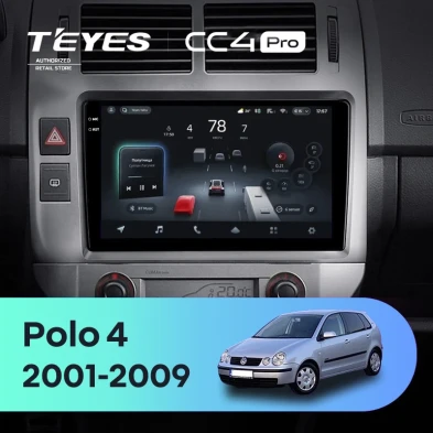 Штатная магнитола Teyes CC4 Pro 12/256 Volkswagen Polo Mk4 (2001-2009) F2
