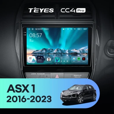 Штатная магнитола Teyes CC4 Pro 12/256 Mitsubishi ASX (2016-2026) Тип-B Правый руль