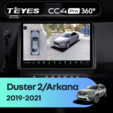 Штатная магнитола Teyes CC4 Pro 360 8/128 Renault Duster HM 2 (2020-2021) F2 (11")