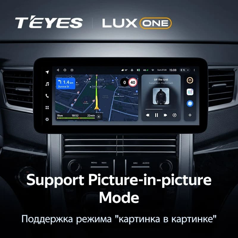 Штатная магнитола Teyes LUX ONE 4/64 Toyota Alphard 2 H20 (2008-2014) Тип-A