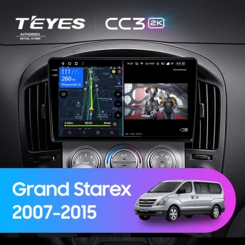 Штатная магнитола Teyes CC3 2K 4/64 Hyundai Grand Starex (2007-2015) F1