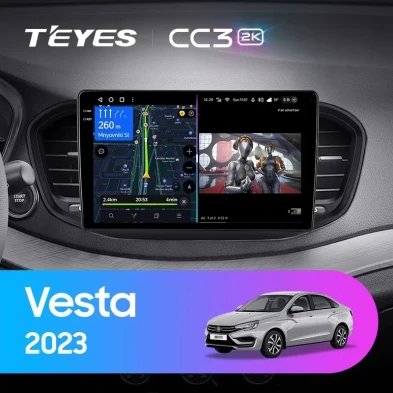 Штатная магнитола Teyes CC3 2K 4/64 Lada Vesta (2023-2026) F2 Тип-A