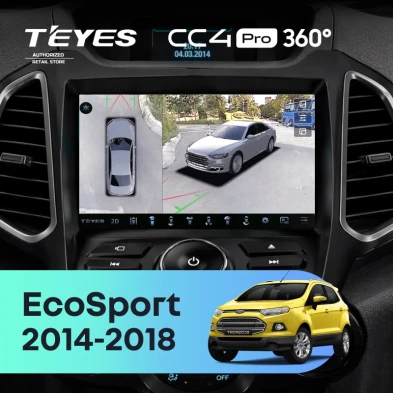 Штатная магнитола Teyes CC4 Pro 360 12/256 Ford EcoSport (2014-2018) F2