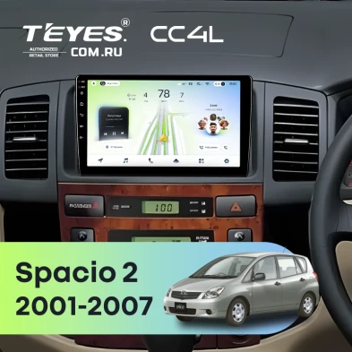 Штатная магнитола Teyes CC4L 6/64 Toyota Corolla Spacio 2 (2001-2007)