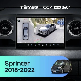 Штатная магнитола Teyes CC4 Pro 360 12/256 Mercedes-Benz Sprinter (2018-2022) F1 (11")