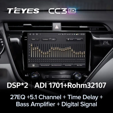 Штатная магнитола Teyes CC3 2K 6/128 Toyota Camry 8 XV 70 (2017-2020) F1